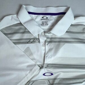 Oakley Mens Golf Polo Shirt Short Sleeve Geometric Print Regular Fit XXL